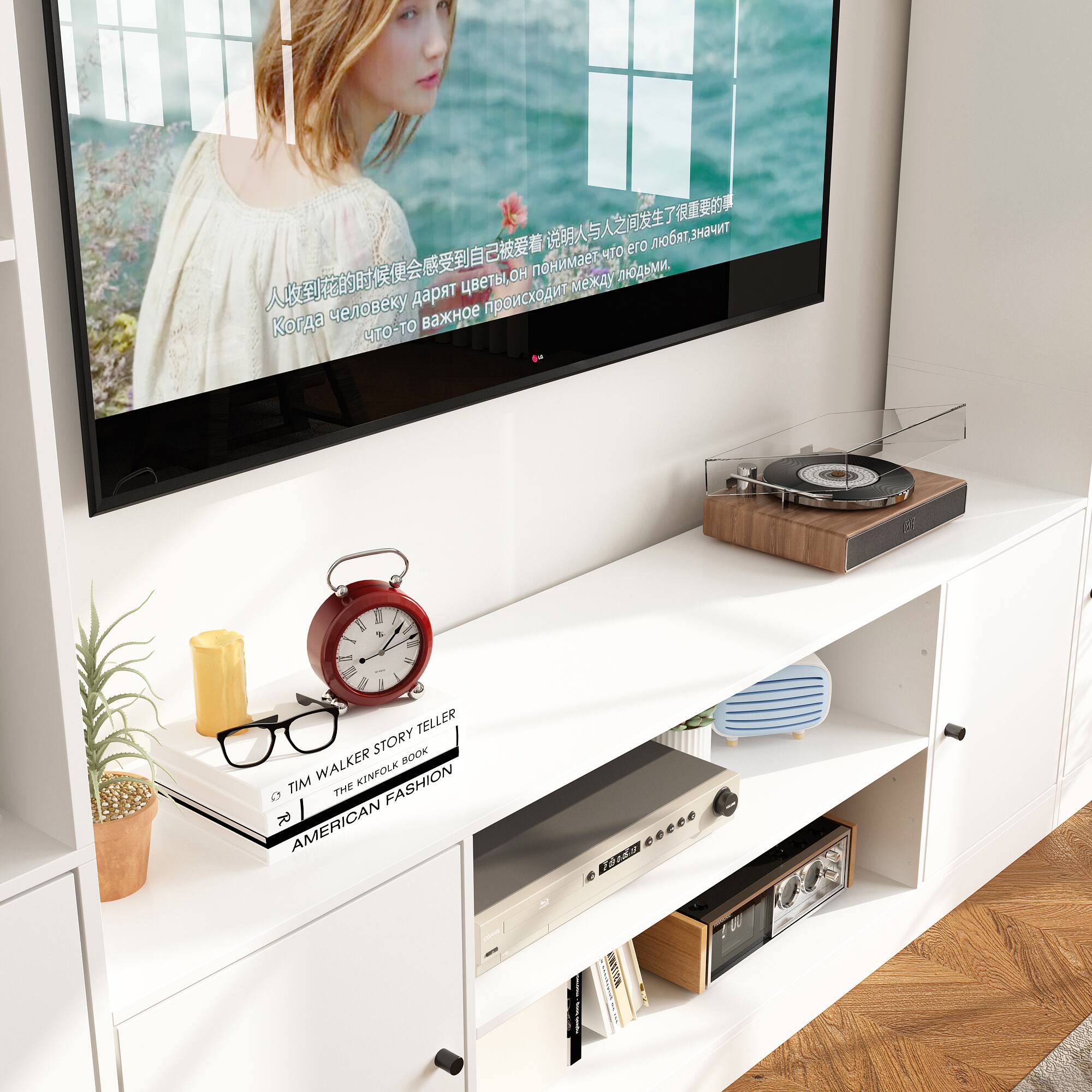 The text on the image reads: "Teller Story Book Walker Kinfolk Tim The Fashion 70 American eec.. Leto." It seems to be a combination of various phrases and names, but it doesn't provide a clear context or meaning.