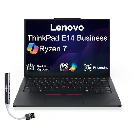 Lenovo ThinkPad E14 Business Ryzen 7
Backlit Keyboard
IPS SuperCLEAR
Fingerprint