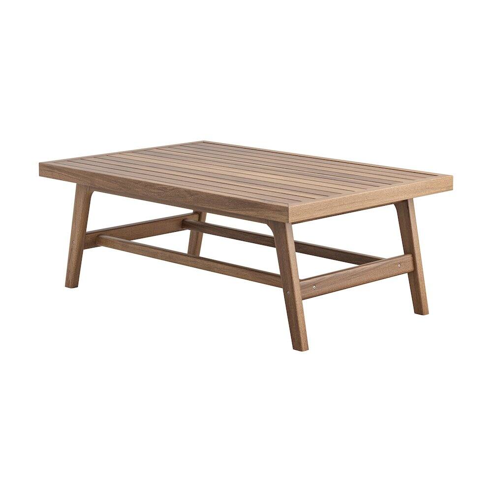Alt View 4. New Classic Furniture - Ashton Wood Patio Coffee Table in Natural - Brown.