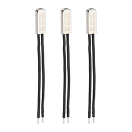 Unique Bargains - 3pcs KSD9700 Thermostat 45C Normally Close N.C Temperature Switch 250V 10A Thermal Protector Metal - Black