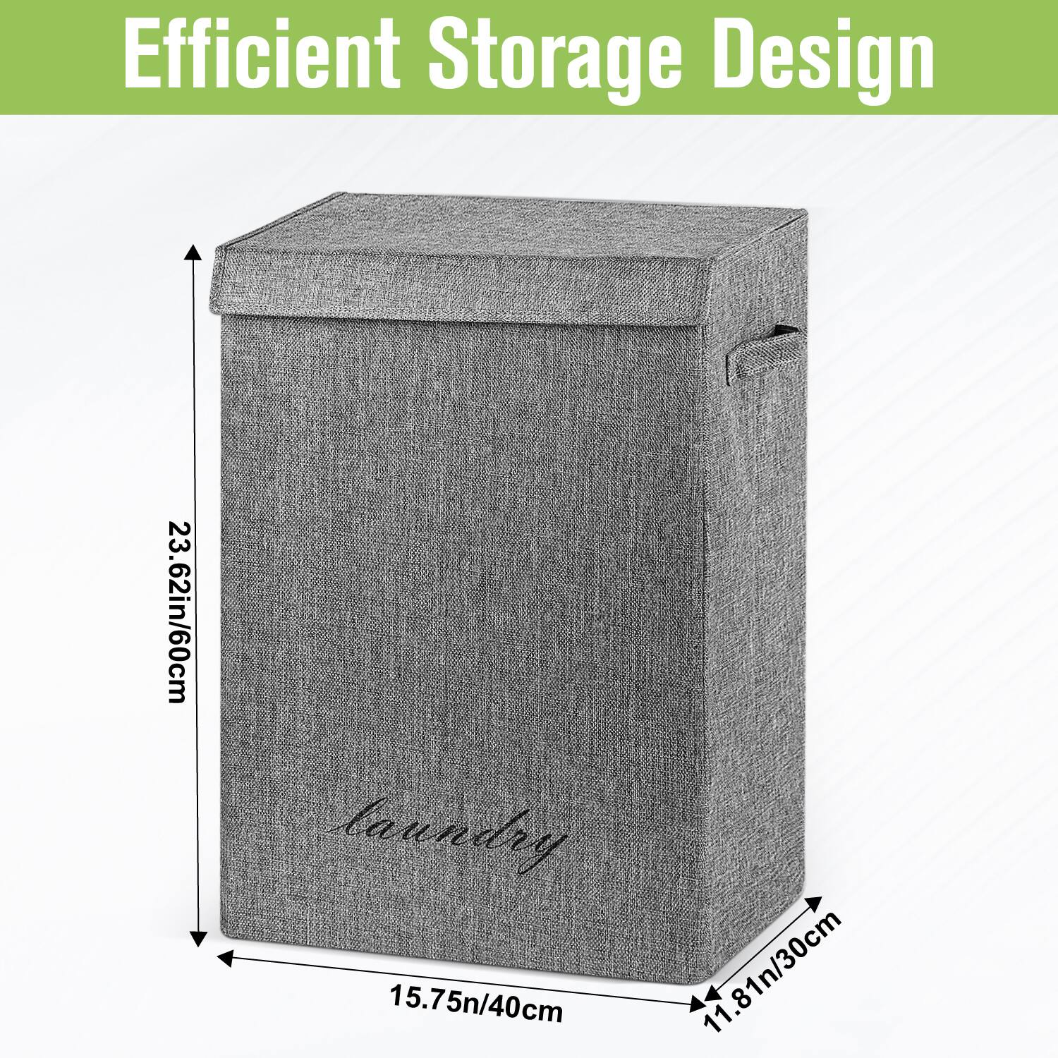 Efficient Storage Design  
23.62in/60cm  
15.75in/40cm  
11.81in/30cm