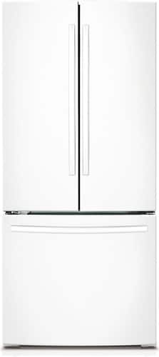 Samsung 21 8 Cu Ft French Door Refrigerator White Rf220nctaww Best Buy