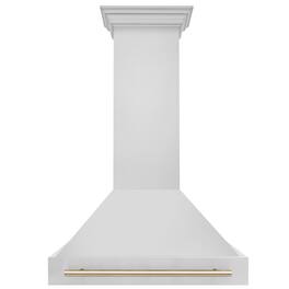 ZLINE Autograph Edition - 36 inches - Externally Vented - Wall Range Hood - Stainless Steel