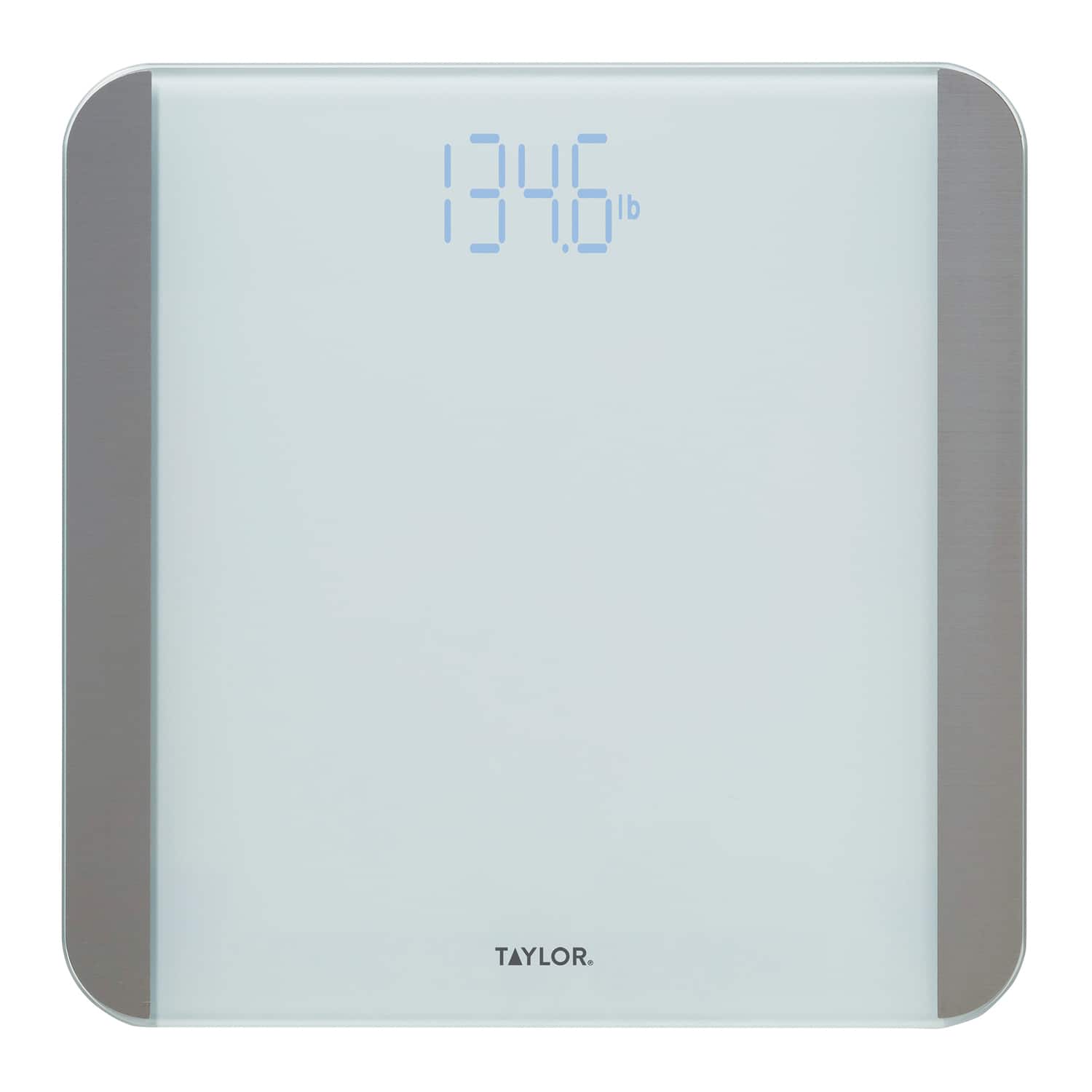 Taylor Precision Products - Digital Motion Sensor Bathroom Scale 440-Lb Capacity - White