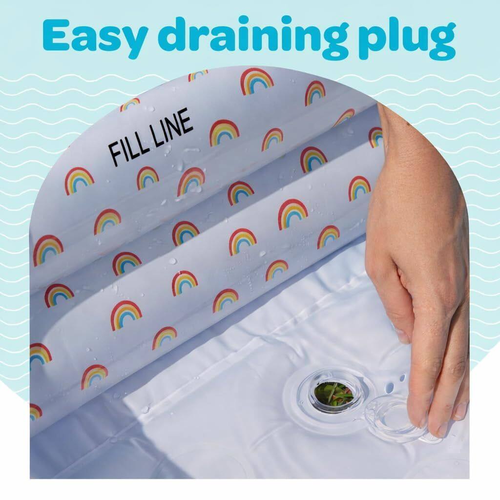 Easy draining plug  
FILL LINE