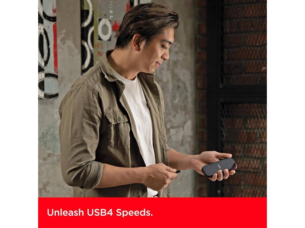 SANDISK Extreme PRO with USB4, 2TB, 40Gbps, up to 3800 MB/s read