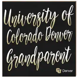 Jardine - CU Denver Lynx 10" x 10" Grandparent Wood Plaque - Black