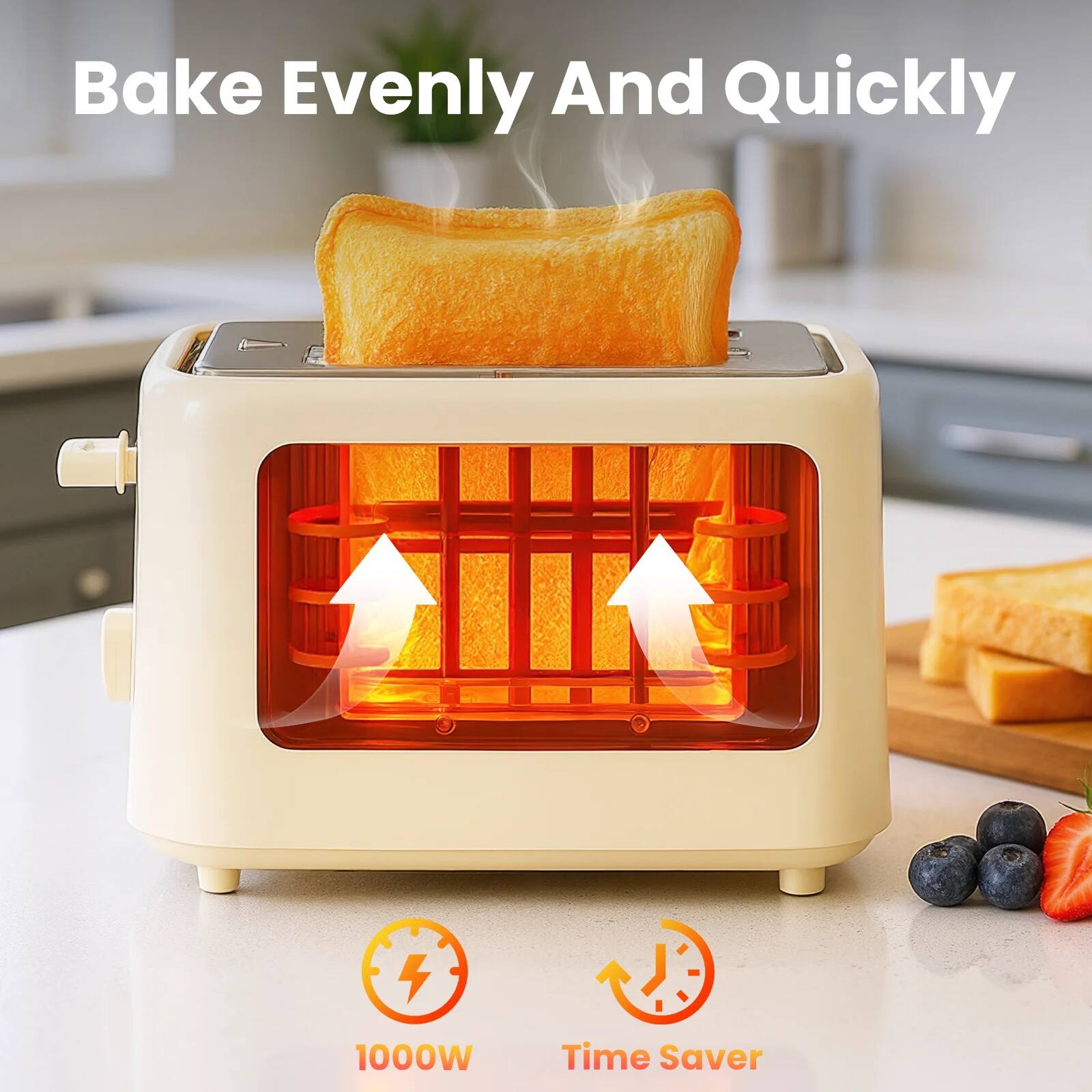 Bake Evenly And Quickly

1000W

Time Saver