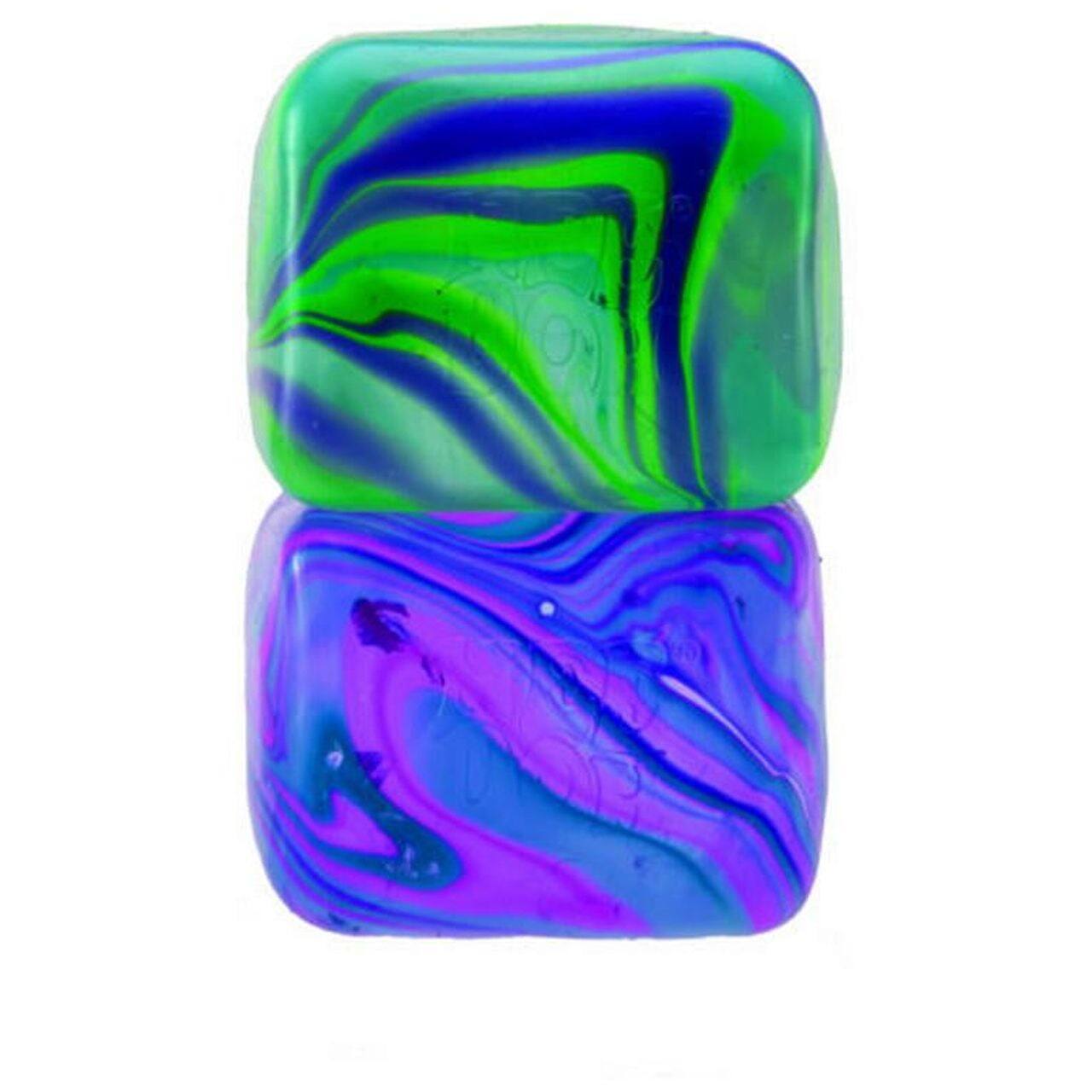 Alt View 4. Schylling - NeeDoh Swirl Nice Cube, Satisfying Square Shaped Sensory Toy, Colors May Vary, Children Ages 3+.