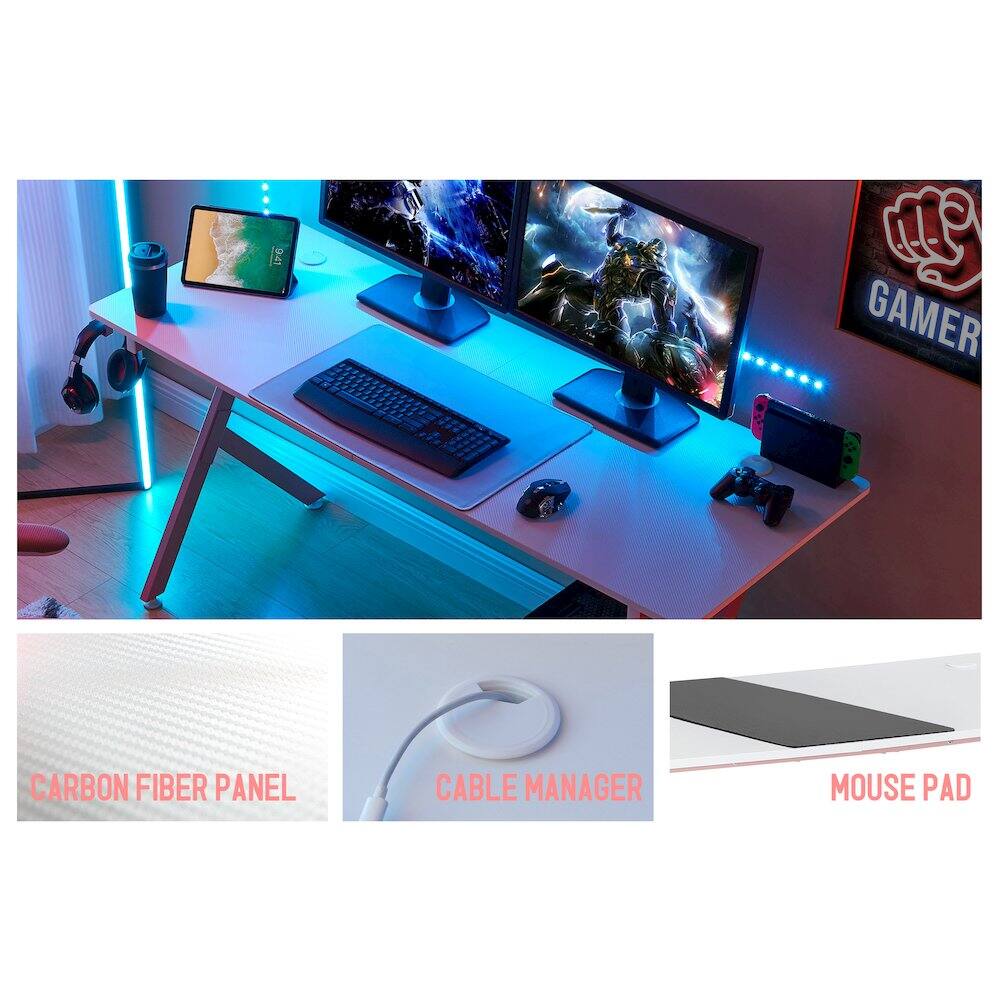 9:41 GAMER CARBON FIBER PANEL CABLE MANAGER MOUSE PAD