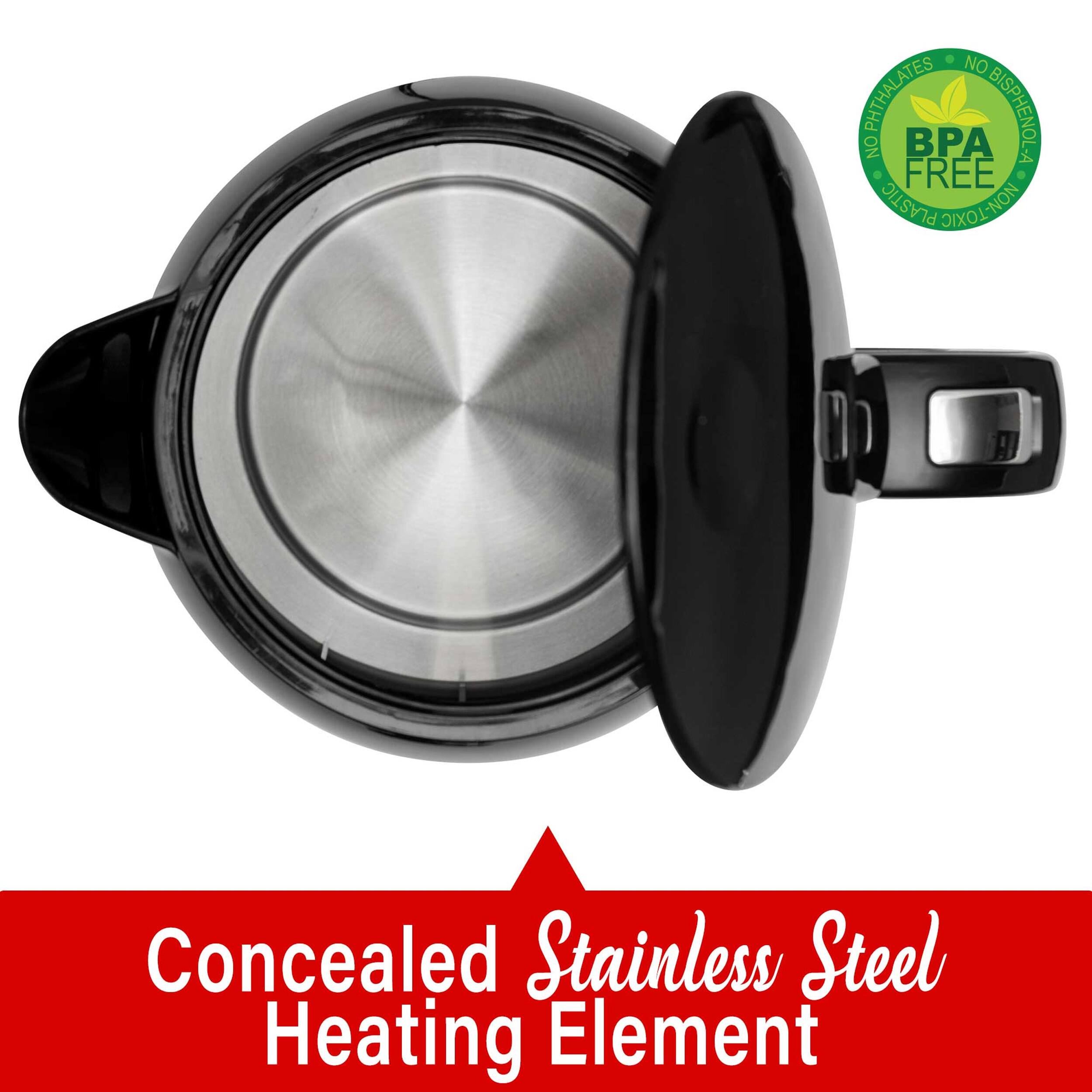 NO PHthalates, BISPHENOL-A, NO BPA FREE PLASTIC, NON-TOXIC Concealed Stainless Steel Heating Element