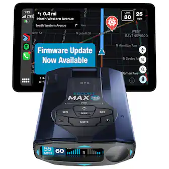 1:13 LTE 0.4 mi North Western Avenue
Cull W Welck Limit 30 25 mph
North Western Avenue
Ave eavitt St Ave N Leavitt St N Lincoln Ave
Firmware Update Now Available
1:47 arriv P5 WEST RAVENSWOOD
N Hamilton Ave N Seeley Av Damen Ave
ESCORT MAX 360 MKI1
PREF SEN MRK BRT MUTE
55 MPH 60