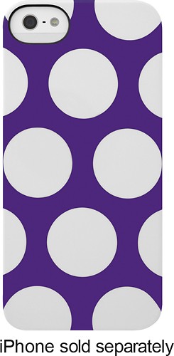  Incase - Snap Case for Apple® iPhone® 5/5s - Purple/White