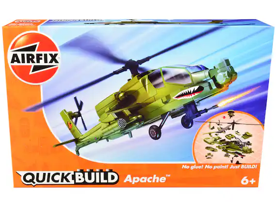 AUI - aaa ard O AIRFIX L,25 105 No glue! No paint! Just BUILD! TM QUICK BUILD Apache 6+