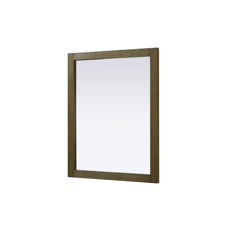 Alt View 3. Elegant Kitchen and Bath - Noah Wooden Rectangle Mirror 30 x 36 in Hazel Oak - Hazel Oak.