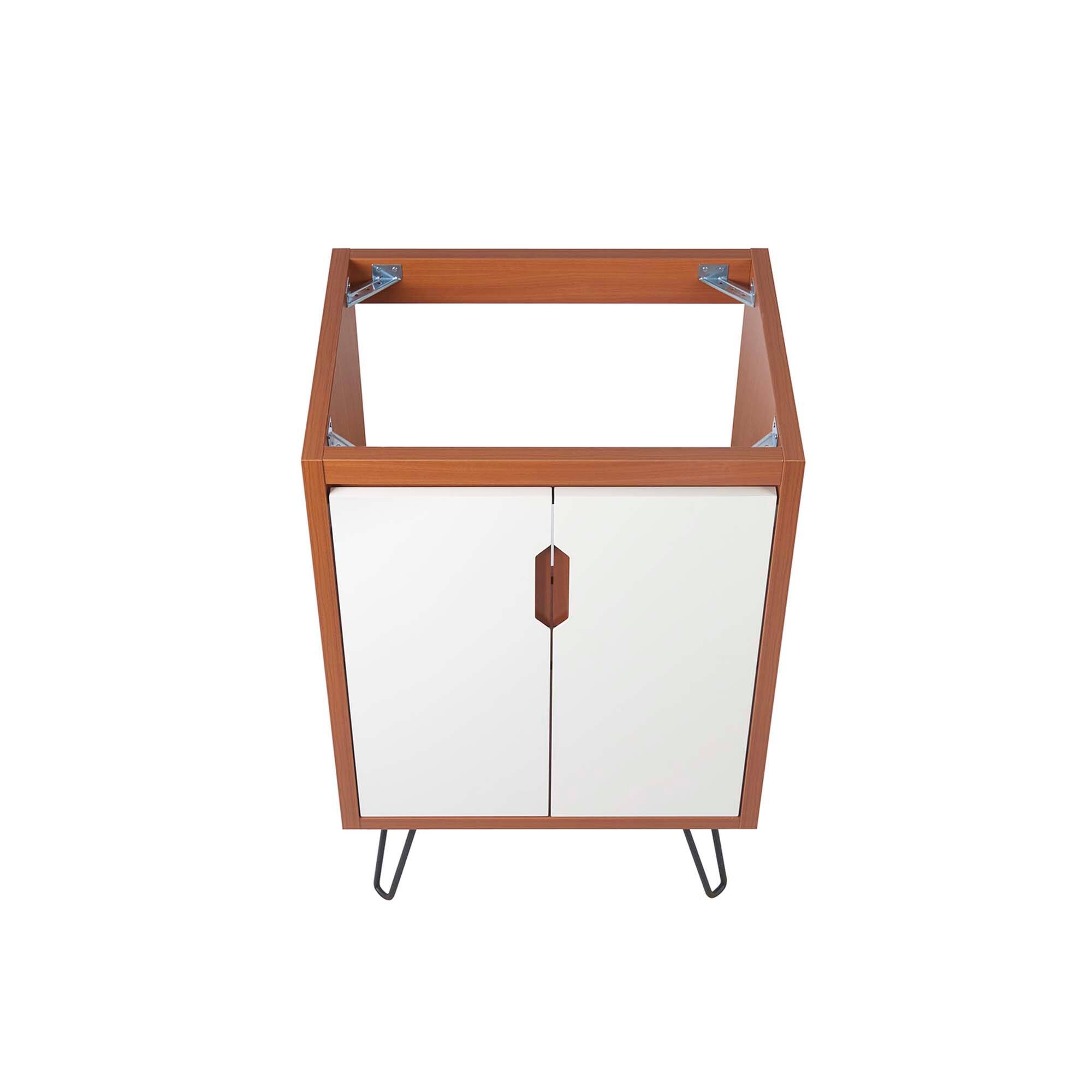 Alt View 5. Modway - Energize Bathroom Cabinet Basin Not Included - Cherry White.