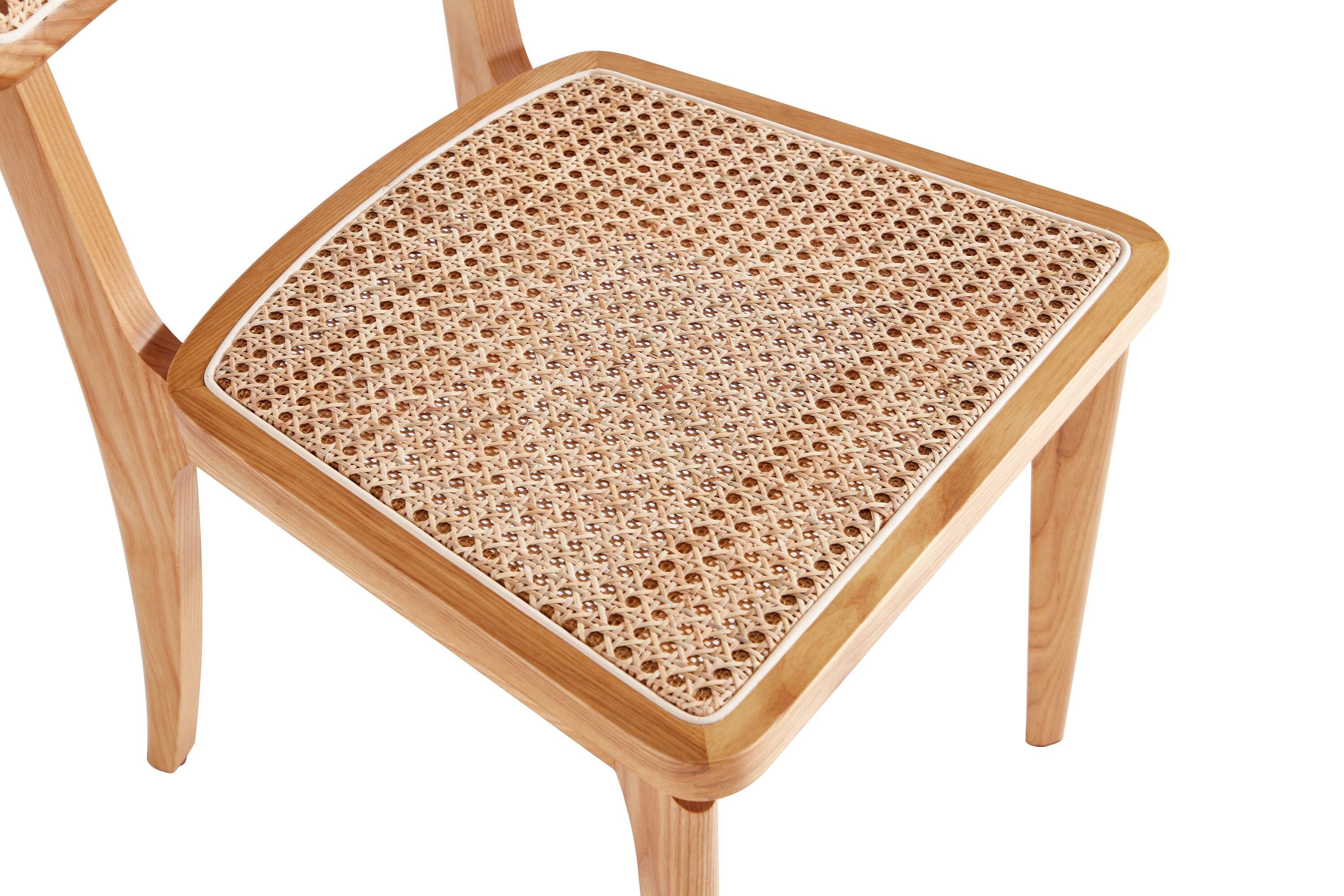 Alt View 4. Manhattan Comfort - Giverny Industry Chic Wood Dining Chair - Set of 2 - Natural.