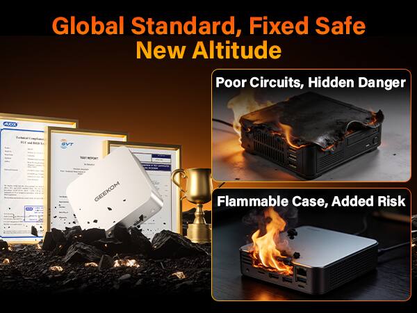 Global Standard, Fixed Safe New Altitude

Poor Circuits, Hidden Danger

Flammable Case, Added Risk