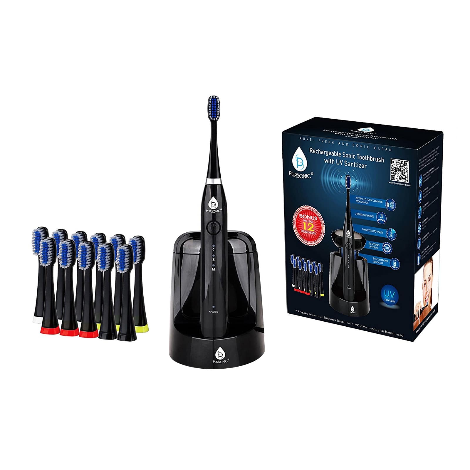 Pursonic - Sonic Toothbrush with UV Sanitizing Function