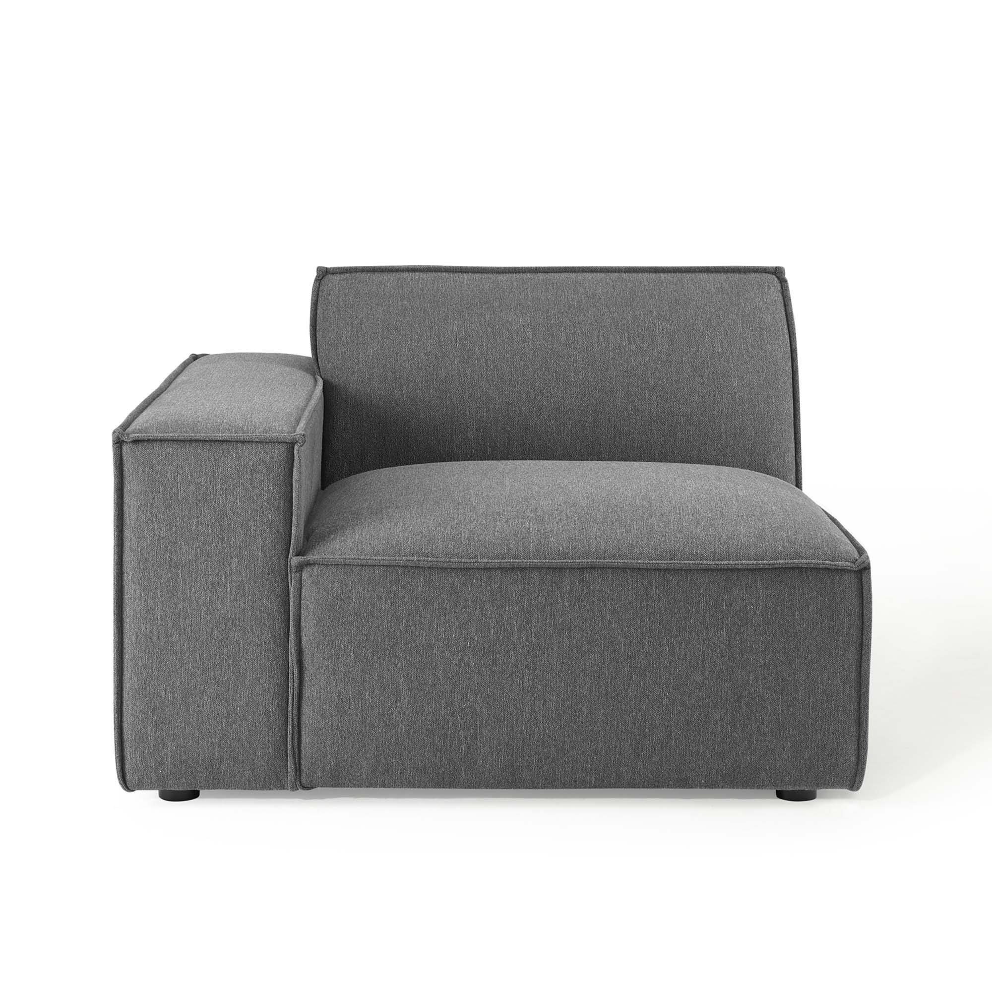 Alt View 1. Modway - Restore Left-Arm Sectional Sofa Chair by Modway - Gray.