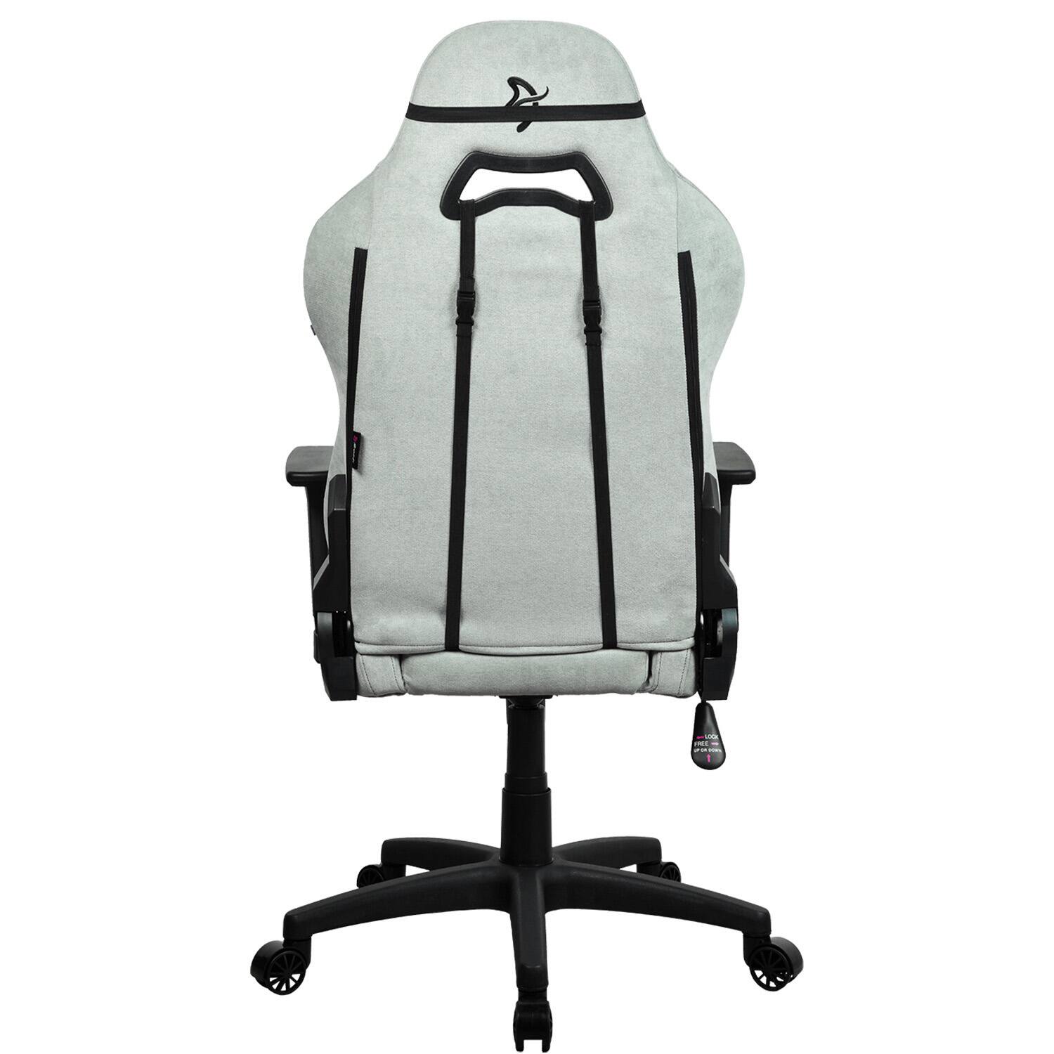 Alt View 13. Arozzi - Torretta Soft Fabric Gaming Chair - Pearl Green.