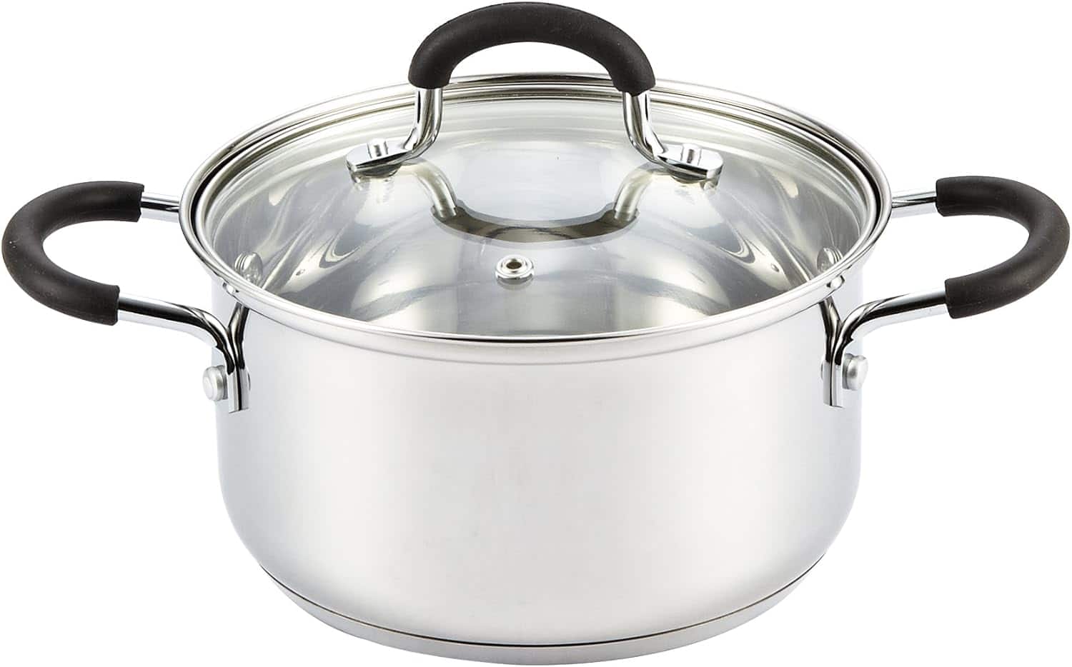 Cook N Home - 3 qt. Sauce Pot Casserole Pan Stockpot saucier Dutch Oven, Silver - Stainless Steel price history on PriceWatchPro