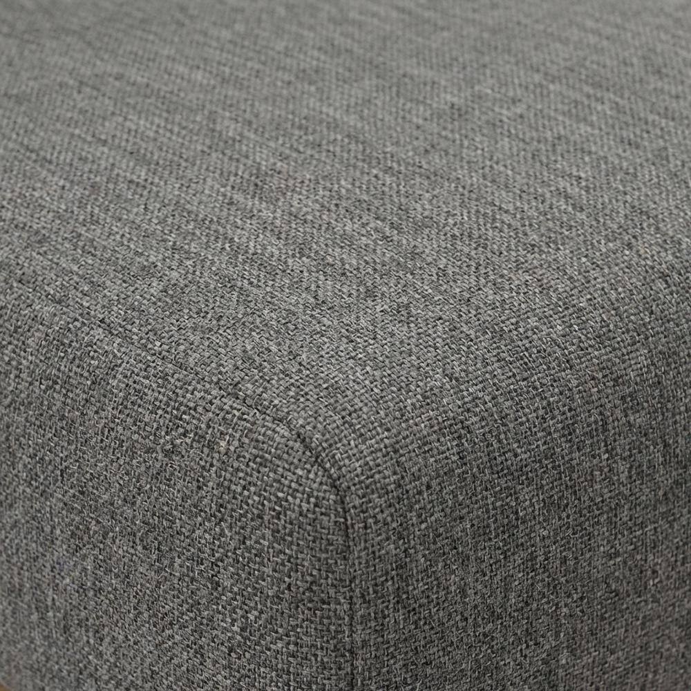Alt View 1. Outdoor Escape - Teak Wood Outdoor Lounge Chair With Armless Design And Comfortable Cushions - Gray.