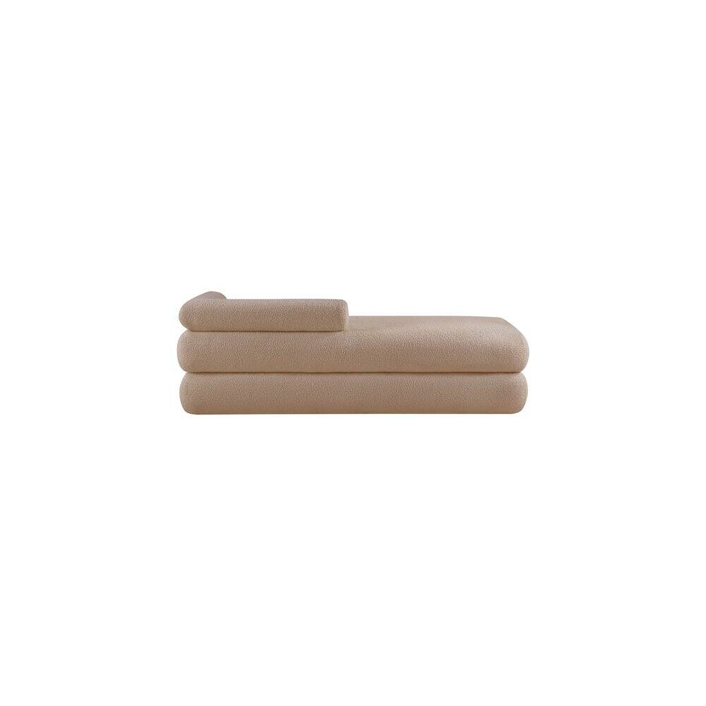 Alt View 4. Meridian Furniture - Kennedy Beige Faux Shearling Teddy Fabric Bench - Beige.