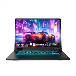 GIGABYTE - GAMING A16 Gaming Laptop - "16 165Hz 1920x1200 WUXGA AMD Ryzen 7 260 - 1TB SSD - 16 DDR5 RAM GeForce RTX 5060 - Black Steel
