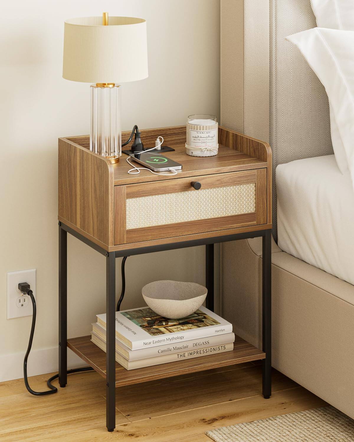 Walnut With Charging Station