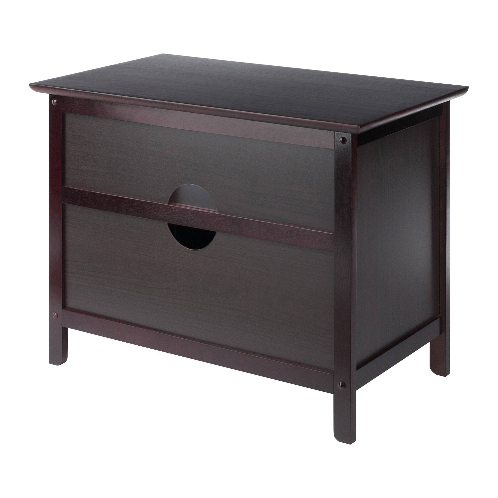 Winsome Wood Zara TV & Media Stand Espresso - Best Buy