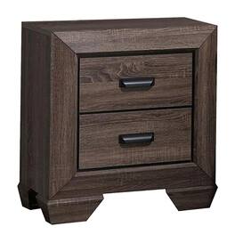 Manhattan Lane - Two Drawer Nightstand With Scalloped Feet - Gray