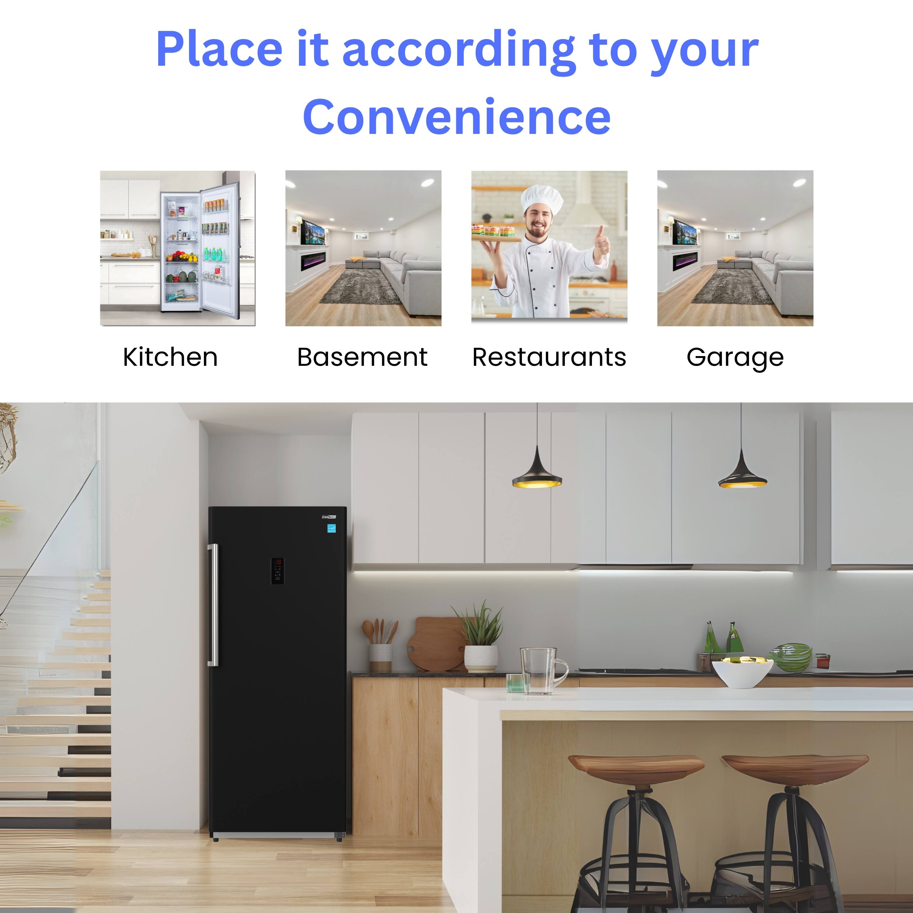 Place it according to your Convenience

Kitchen Basement Restaurants Garage