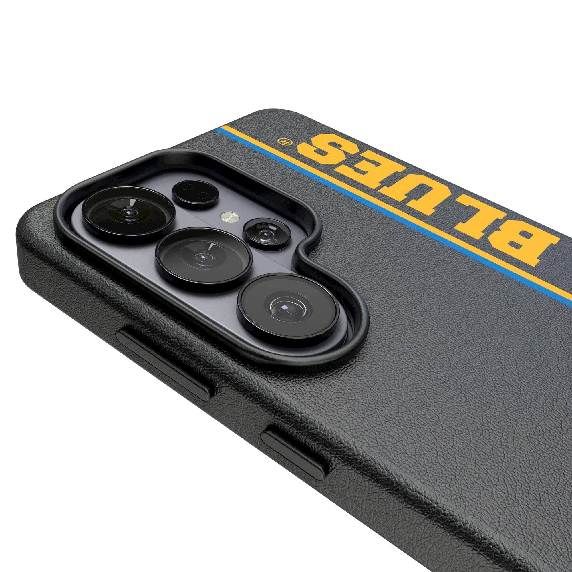 Alt View 2. Keyscaper - Black St. Louis Blues Galaxy Magnetic Bump Case - S25 - Black.