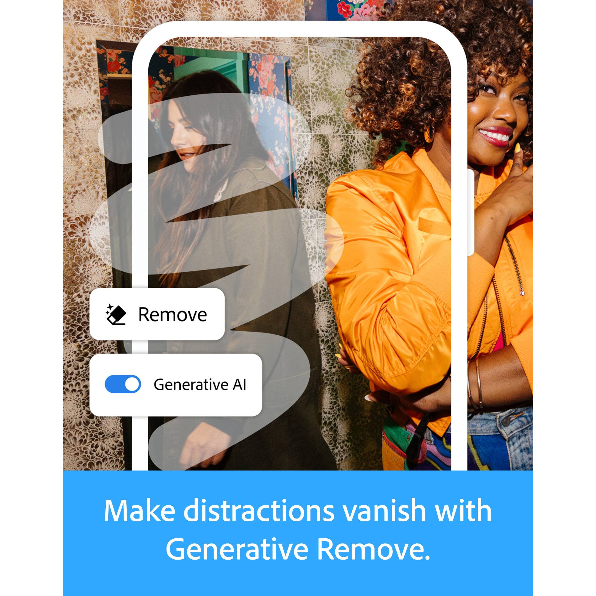 Make distractions vanish with Generative Remove.