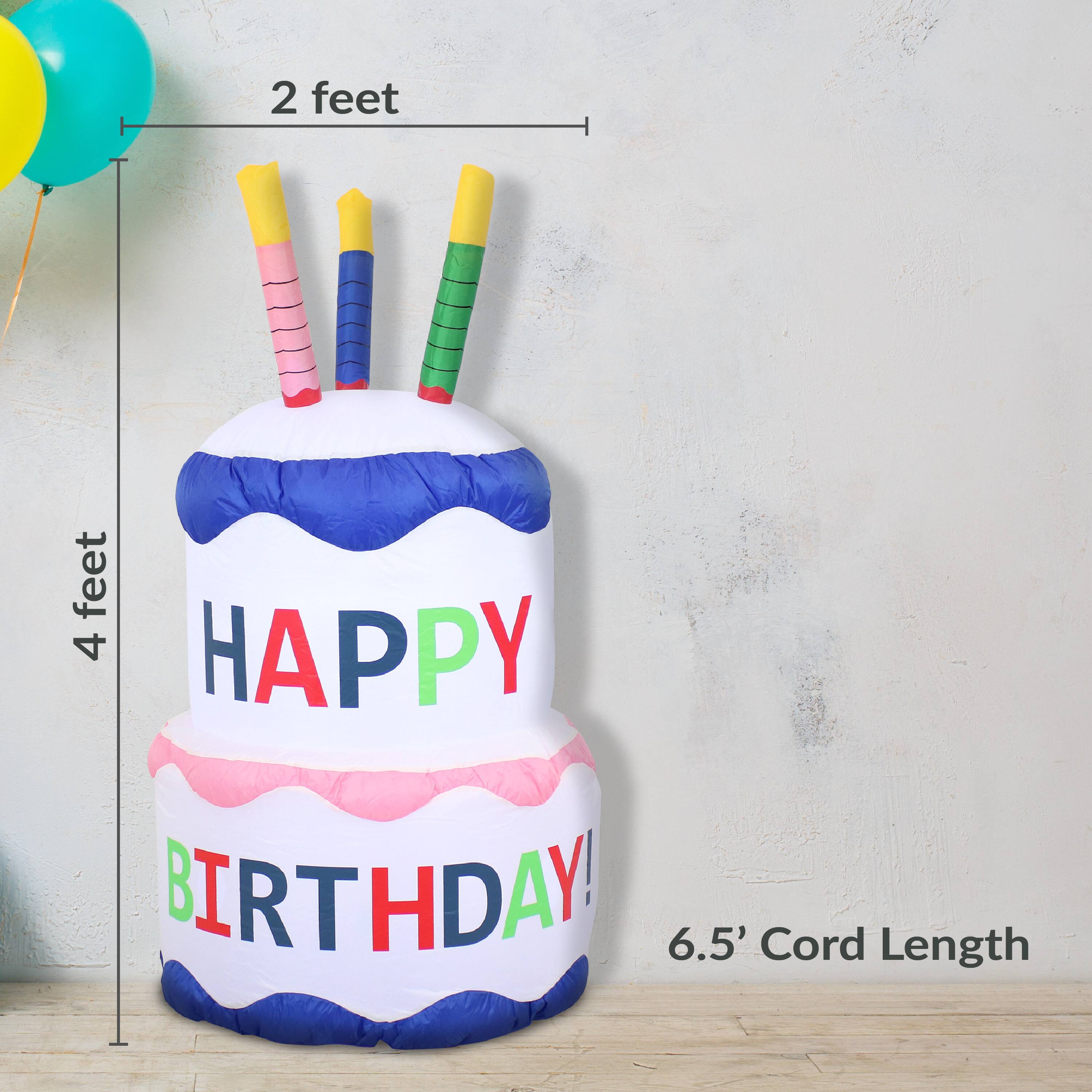 2 feet  
4 feet  
6.5' Cord Length  
HAPPY BIRTHDAY!