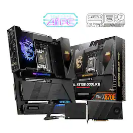 MSI - MEG X870E GODLIKE (Socket AM5) AMD X870E EATX DDR5 Wi-Fi 7 Motherboard - Black