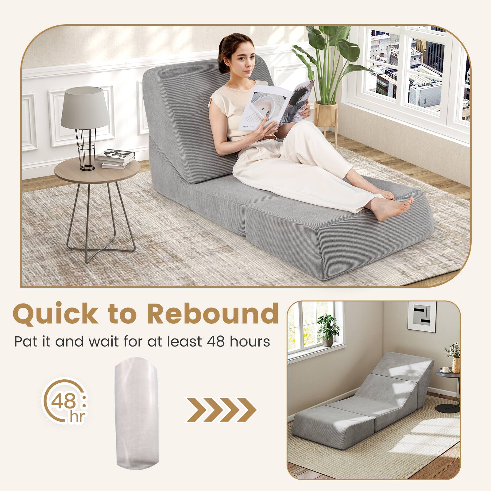 Quick to Rebound  
Pat it and wait for at least 48 hours  

48 hr