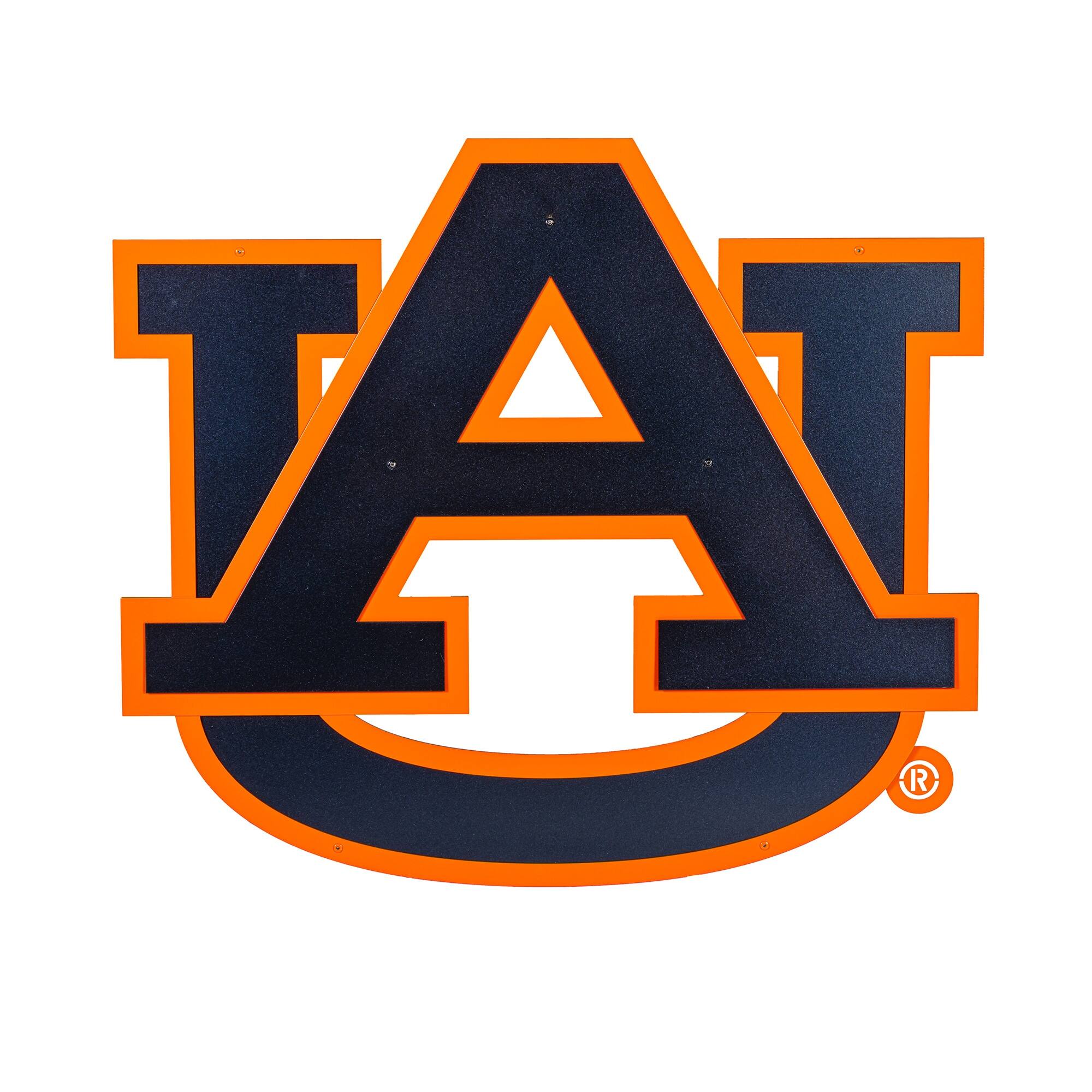 Front. Evergreen Enterprises - Auburn Tigers 23" Layered Metal Wall Art Sign - Multicolor.