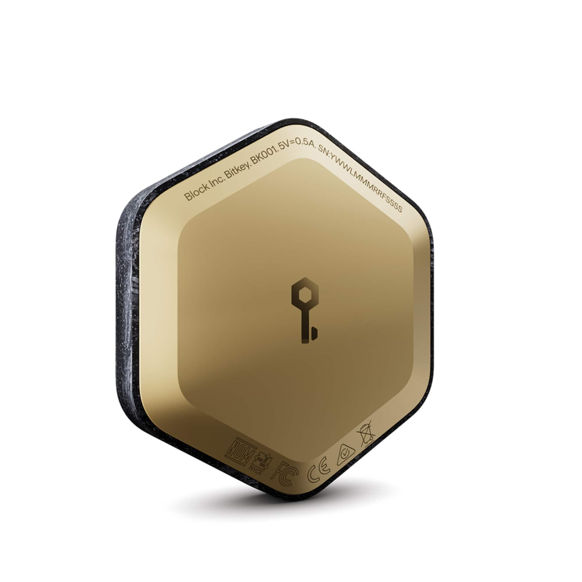 BK001.5V=0.54 5V=0.5A
BK001. Inc. Bitkey.
SN.YWWLMMMRFS5SS
Block Inc. Bitkey: BK001.5V=0.5A SN.YWWLMMMRFS5SS
CE
FC