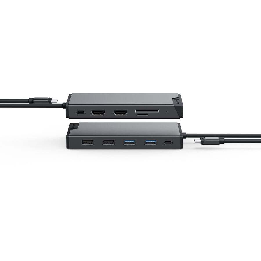 Alt View 1. Alogic - Alogic MV2 USB-C Dual Display DP Alt Mode Docking Station - for Notebook - Memory Card Reader - SD, microSD - 100 W.