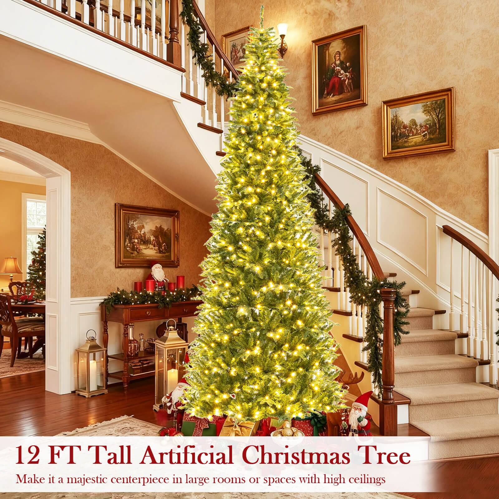 12 FT Tall Artificial Christmas Tree  
Make it a majestic centerpiece in large rooms or spaces with high ceilings