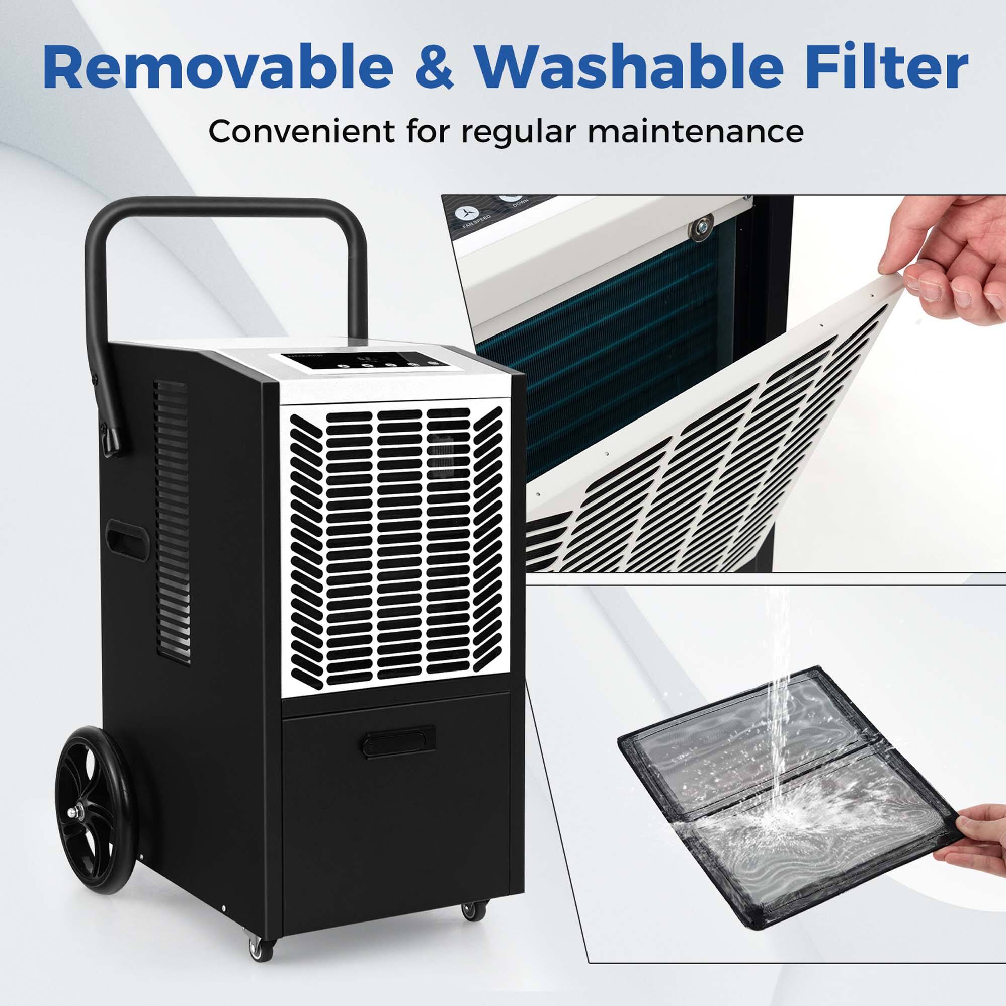 Removable & Washable Filter: Convenient for regular maintenance.