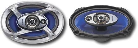 Front Standard. Pioneer - 6" x 9" 3-Way Car Speakers w/Polypropylene Cones (Pair).