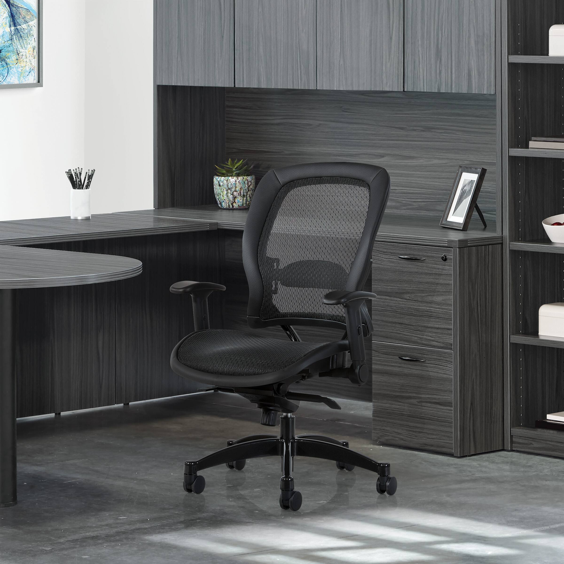 Alt View 13. OSP Home Furnishings - Manager's Black Breathable Mesh - Black.