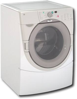 Angle Standard. Whirlpool - Duet 3.8 Cu. Ft. 8-Cycle Ultra-Capacity Washer - White.