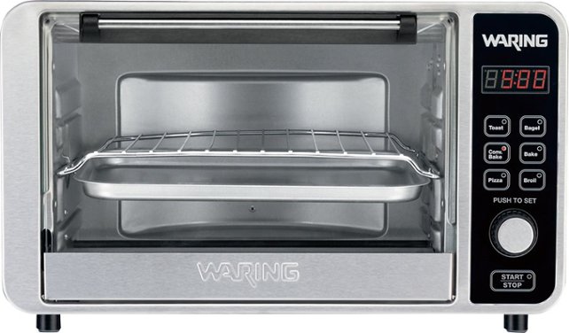 Waring Pro - Convection Toaster/Pizza Oven - Black - Angle Zoom