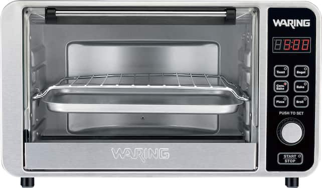 Waring Pro - Convection Toaster/Pizza Oven - Black - Angle Zoom