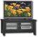Angle Standard. Bush - TV Stand for Tube TVs Up to 36" or Flat-Panel TVs Up to 60" - Black Oak.