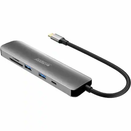 Front. Urban Factory - Urban Factory HUBEE Docking Station - for Desktop PC, Notebook - Memory Card Reader - SD, microSD - USB Type C - 4K UHD.